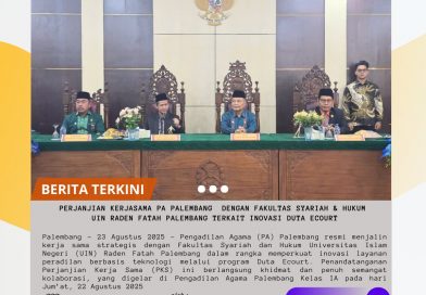 PKS PA Palembang dengan Fakultas Syariah & Hukum UIN Raden Fatah Palembang Terkait Inovasi Duta Ecourt
