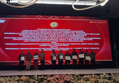 PENGADILAN AGAMA PALEMBANG MERAIH PENGHARGAAN