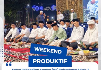 Ketua Pengadilan Agama (PA) Palembang Kelas IA, Bapak Mursyid Syah, S.Ag., menghadiri acara Peringatan Maulid Nabi Muhammad SAW 1448 H / 2026 M yang diisi langsung oleh penceramah kondang Ustadz Abdul Somad (UAS). Ketua Pengadilan Agama (PA) Palembang Kelas IA, Bapak Mursyid Syah, S.Ag., menghadiri acara Peringatan Maulid Nabi Muhammad SAW 1448 H / 2026 M yang diisi langsung oleh penceramah kondang Ustadz Abdul Somad (UAS).