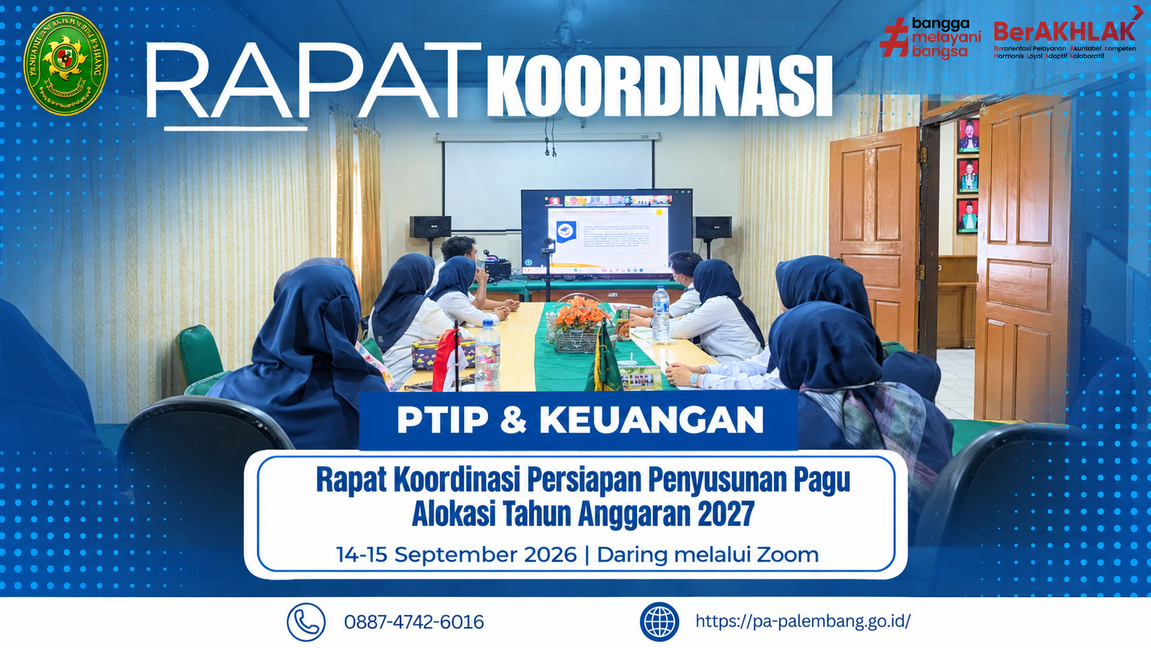 RAPAT KOORDINASI PENYUSUNAN PAGU ALOKASI TAHUN ANGGARAN 2027 RAPAT KOORDINASI PENYUSUNAN PAGU ALOKASI TAHUN ANGGARAN 2027