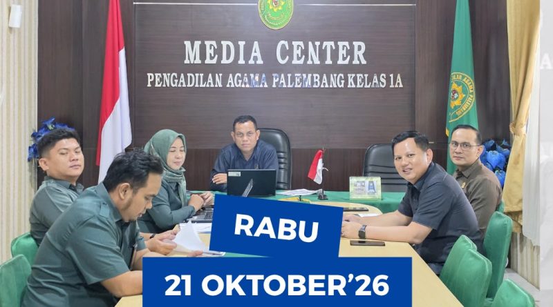 Pengadilan Agama Palembang Ikuti Rapat Persiapan Turnamen PTWP Pengadilan Tinggi Agama Palembang Cup Ke-X Tahun 2026 Secara Daring Pengadilan Agama Palembang Ikuti Rapat Persiapan Turnamen PTWP Pengadilan Tinggi Agama Palembang Cup Ke-X Tahun 2026 Secara Daring